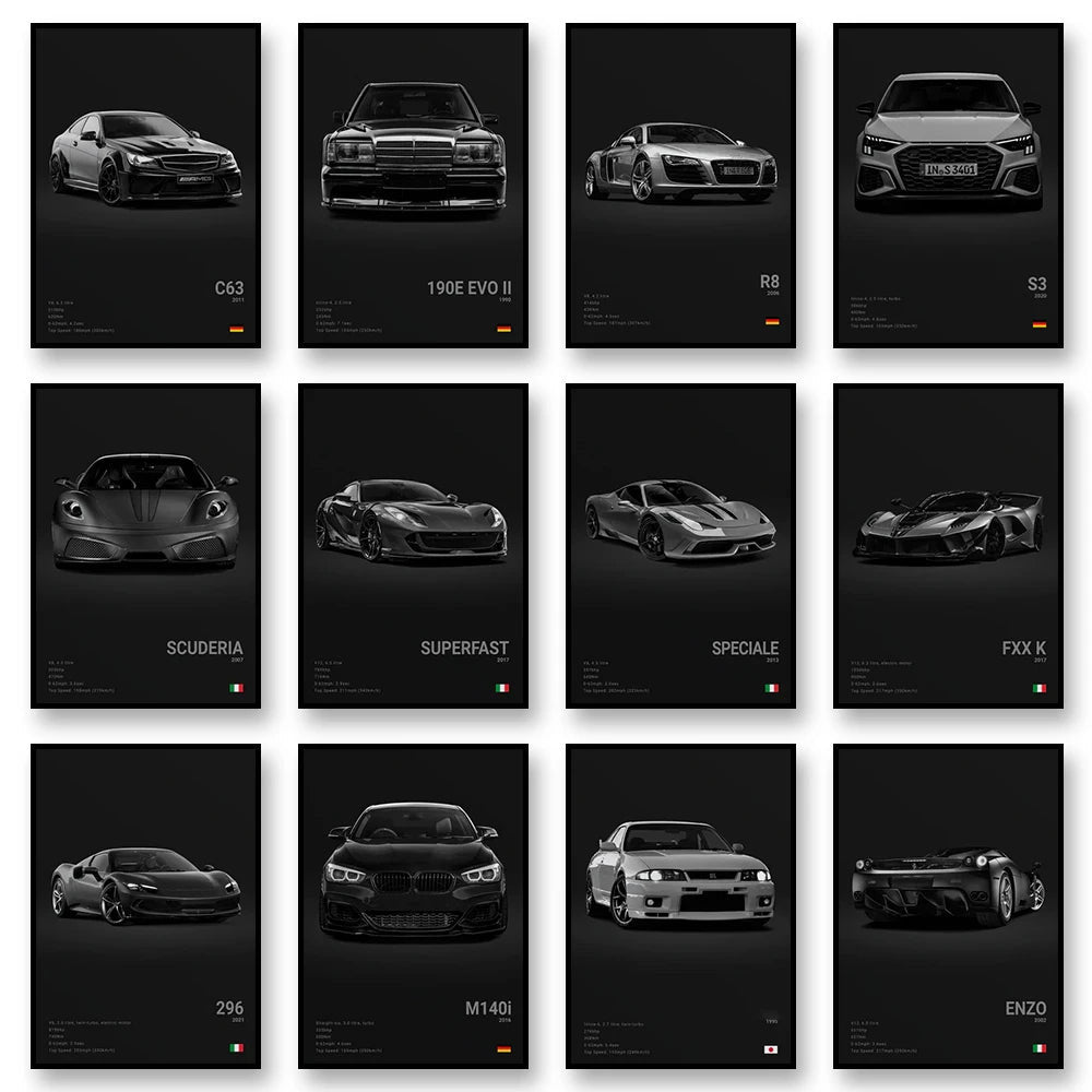 Black Car Posters