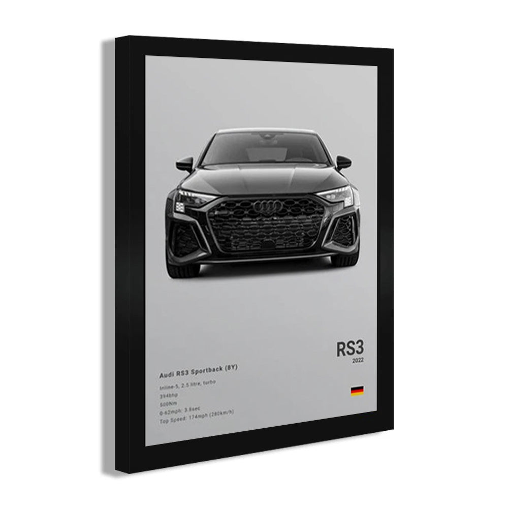 Audi RS3 Luxury Car Poster