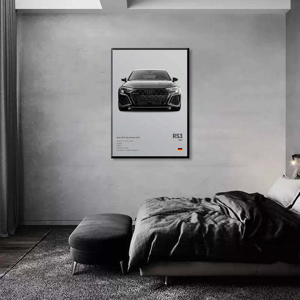 Audi RS3 Luxury Car Poster