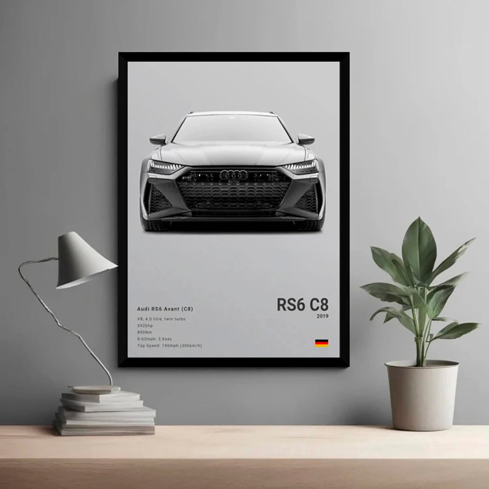 Audi RS6 C8  Luxury Car Poster