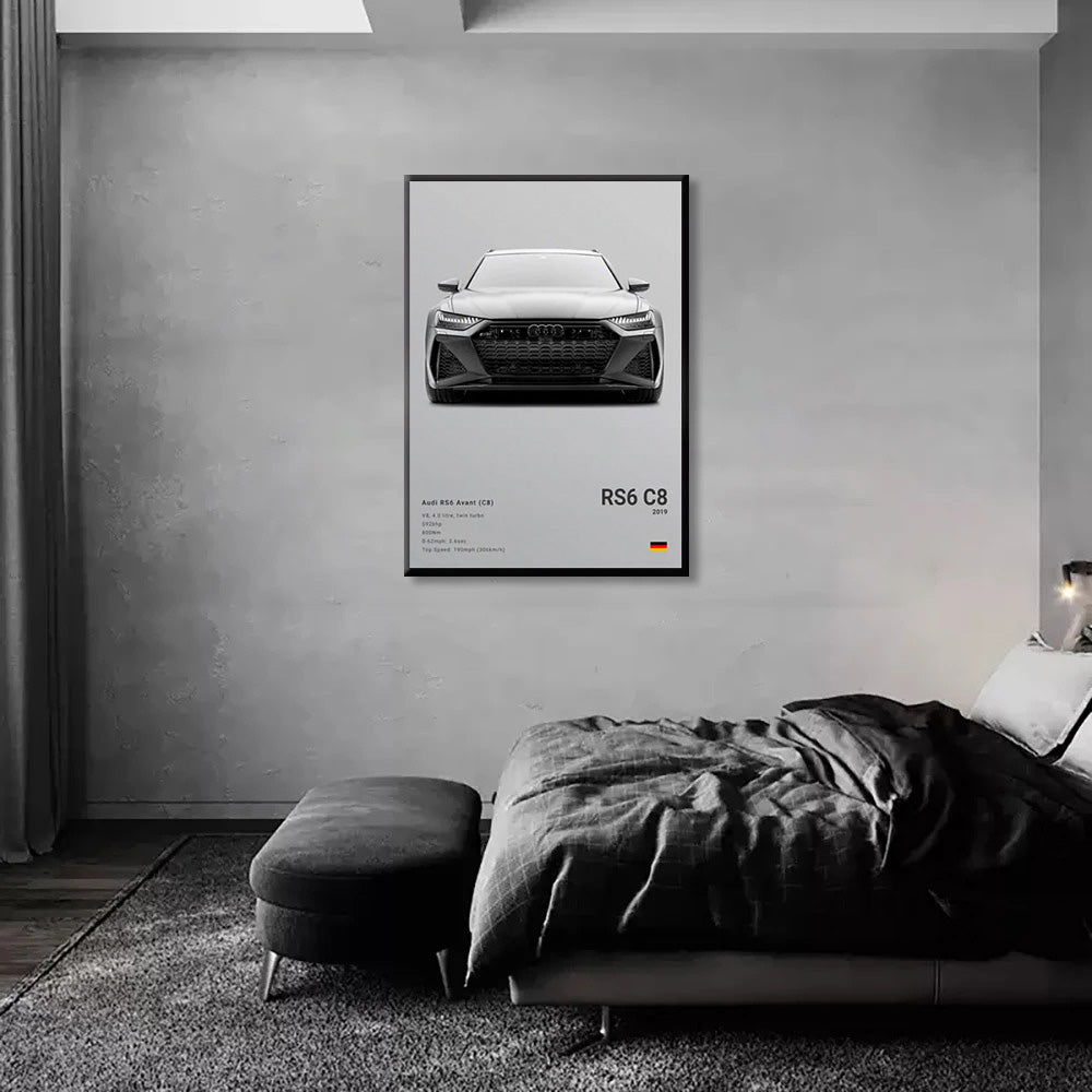 Audi RS6 C8  Luxury Car Poster