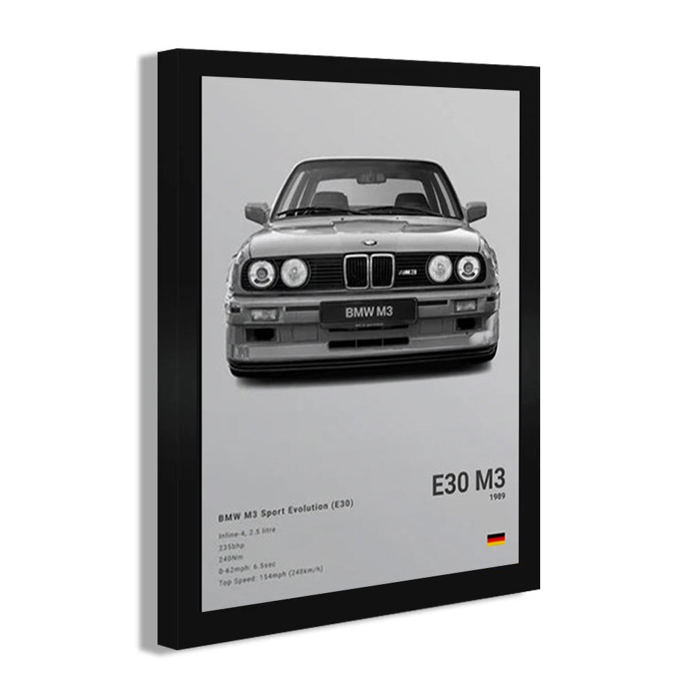 BMW M3 E30 Luxury Car Poster