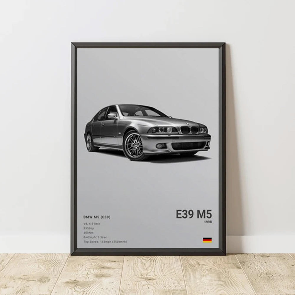 BMW M5 E39 Luxury Car Poster