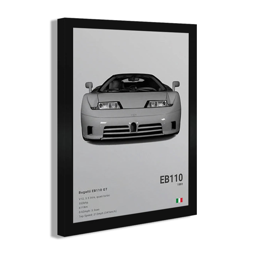 Bugatti EB 110 GT Luxury Car Poster