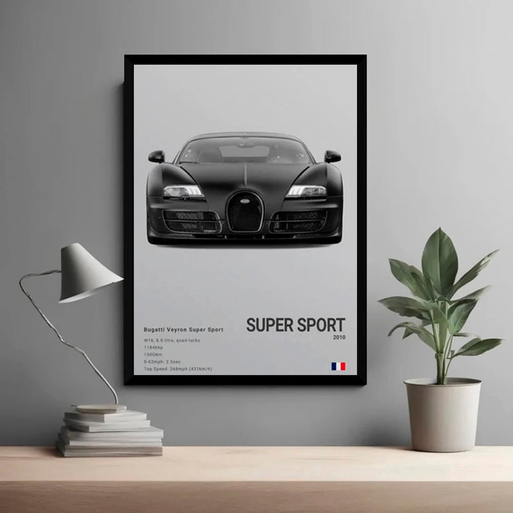 Bugatti Veyron Super Sport Luxury Car Poster