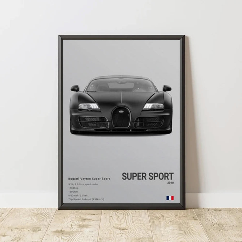 Bugatti Veyron Super Sport Luxury Car Poster