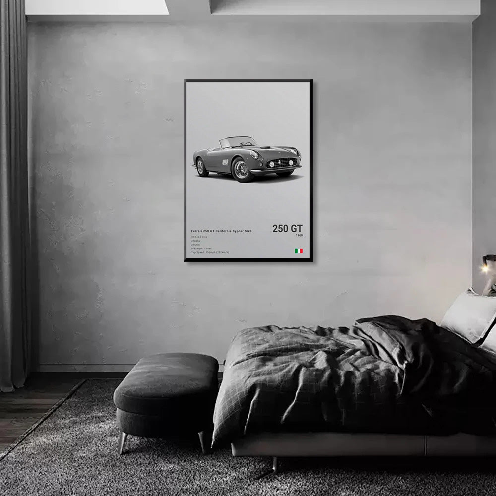 Ferrari 250 GT California Sypder SWB Luxury Car Poster