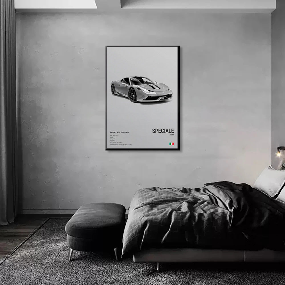 Ferrari 458 SPECIALE Luxury Car Poster