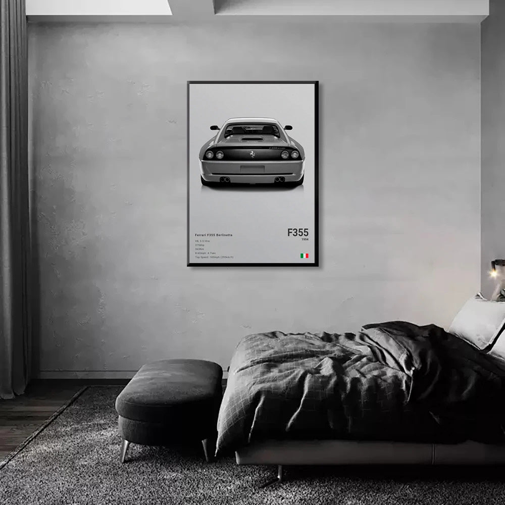 Ferrari F355 Berlinetta Luxury Car Poster