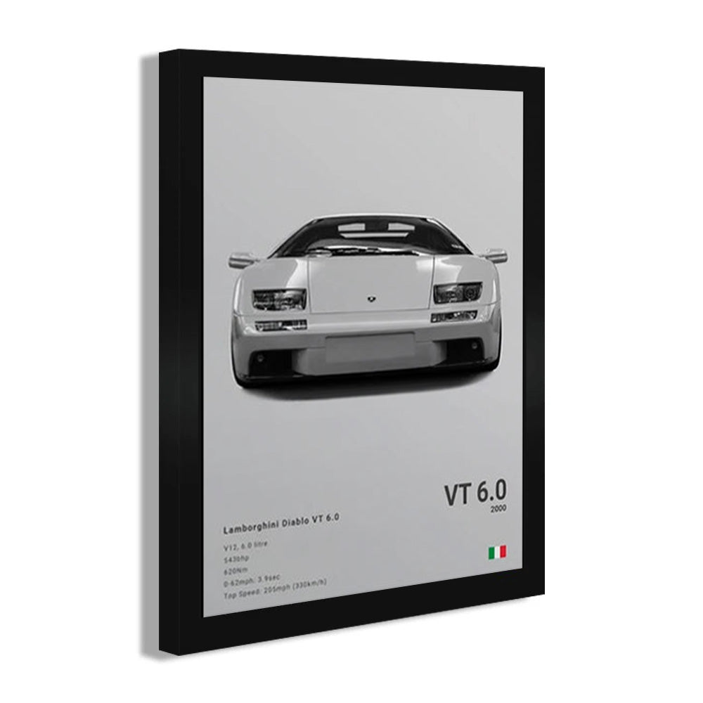 Lamborghini Diablo VT Luxury Car Poster