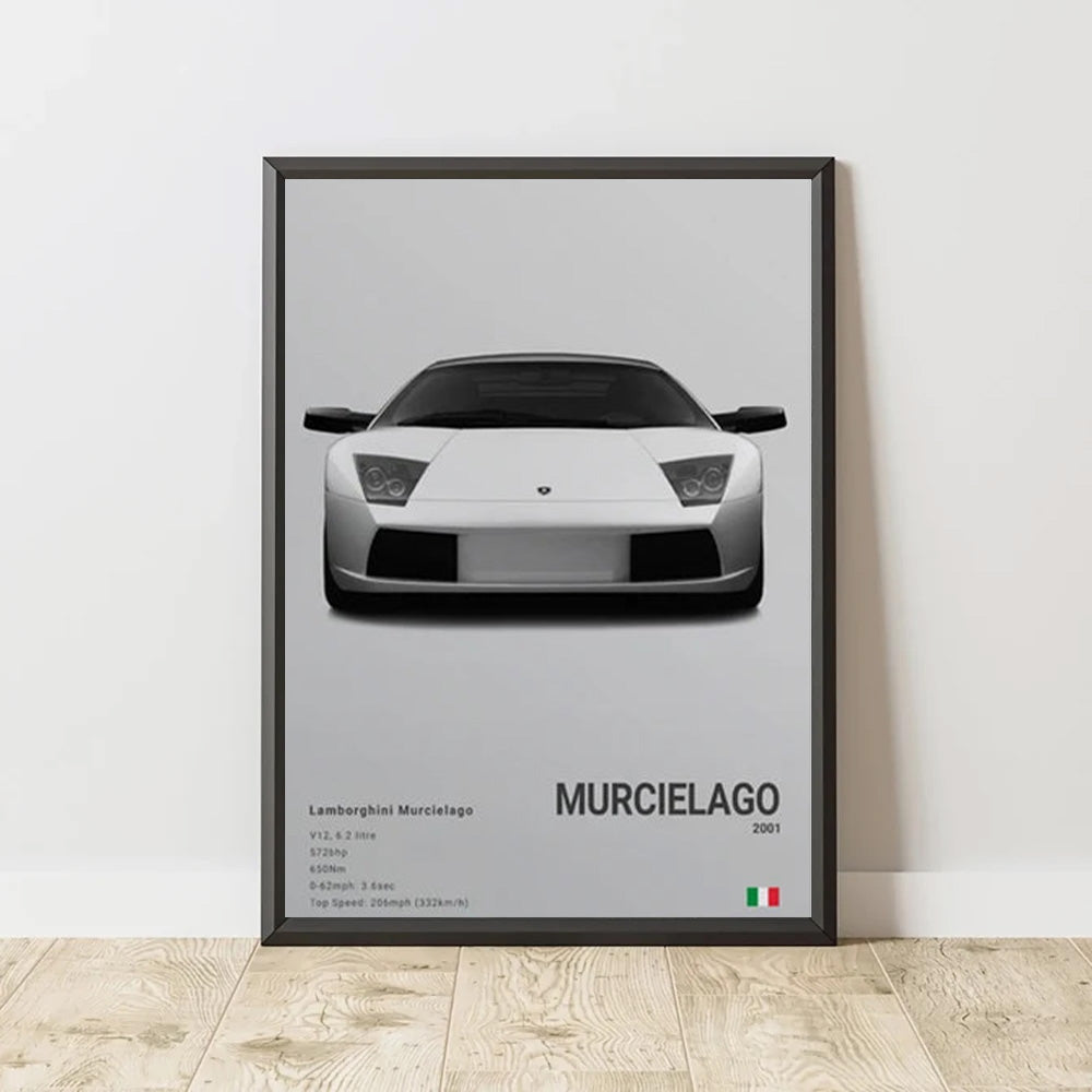 Lamborghini Murcielago Luxury Car Poster