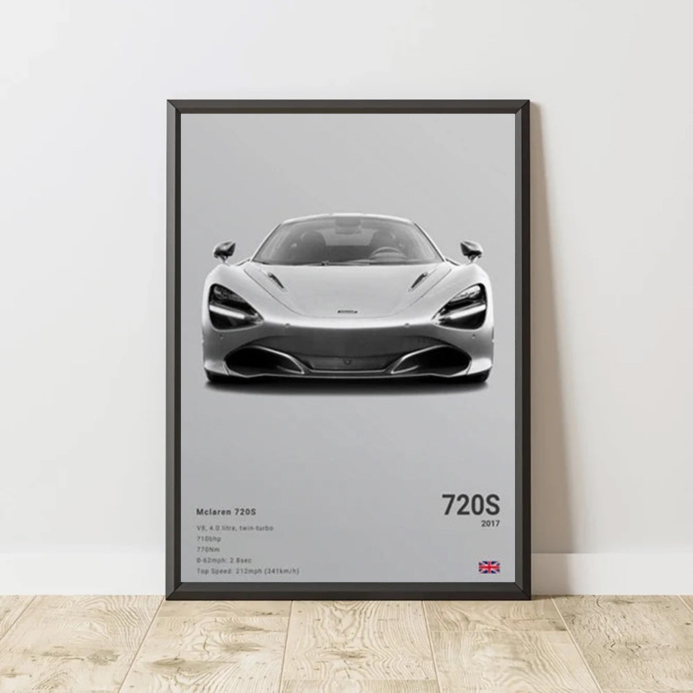 Mclaren 720S Luxury Car Poster