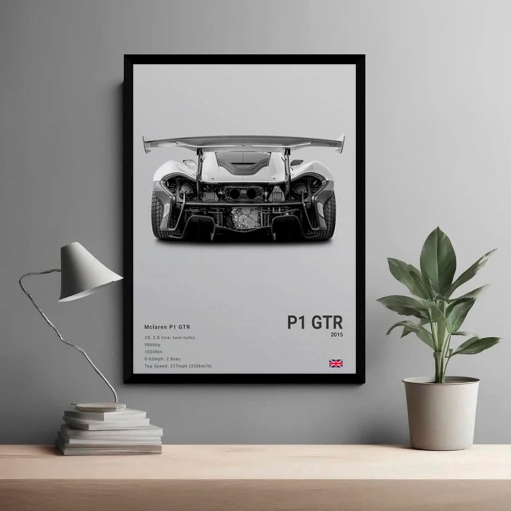 Mclaren P1 GTR Luxury Car Poster