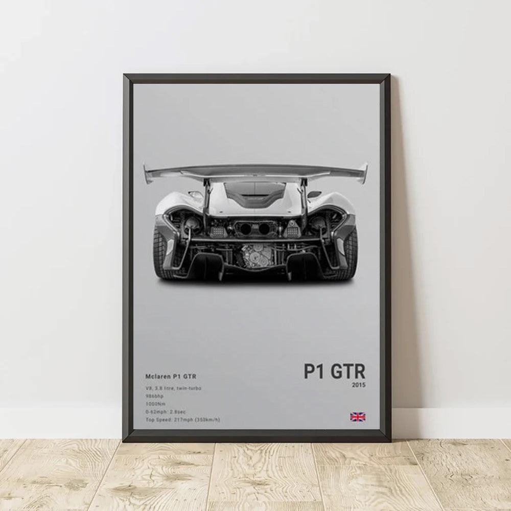 Mclaren P1 GTR Luxury Car Poster