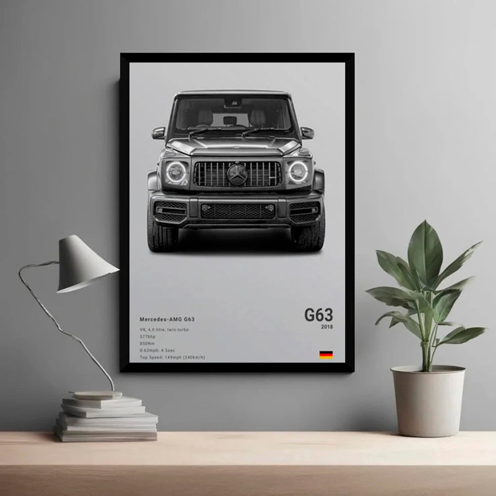 Mercedes-AMG G63 Luxury Car Poster