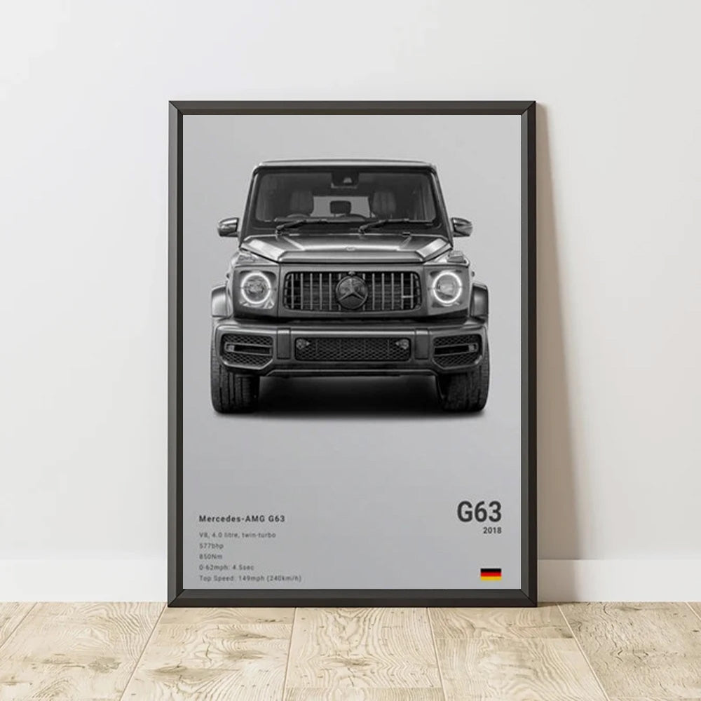 Mercedes-AMG G63 Luxury Car Poster