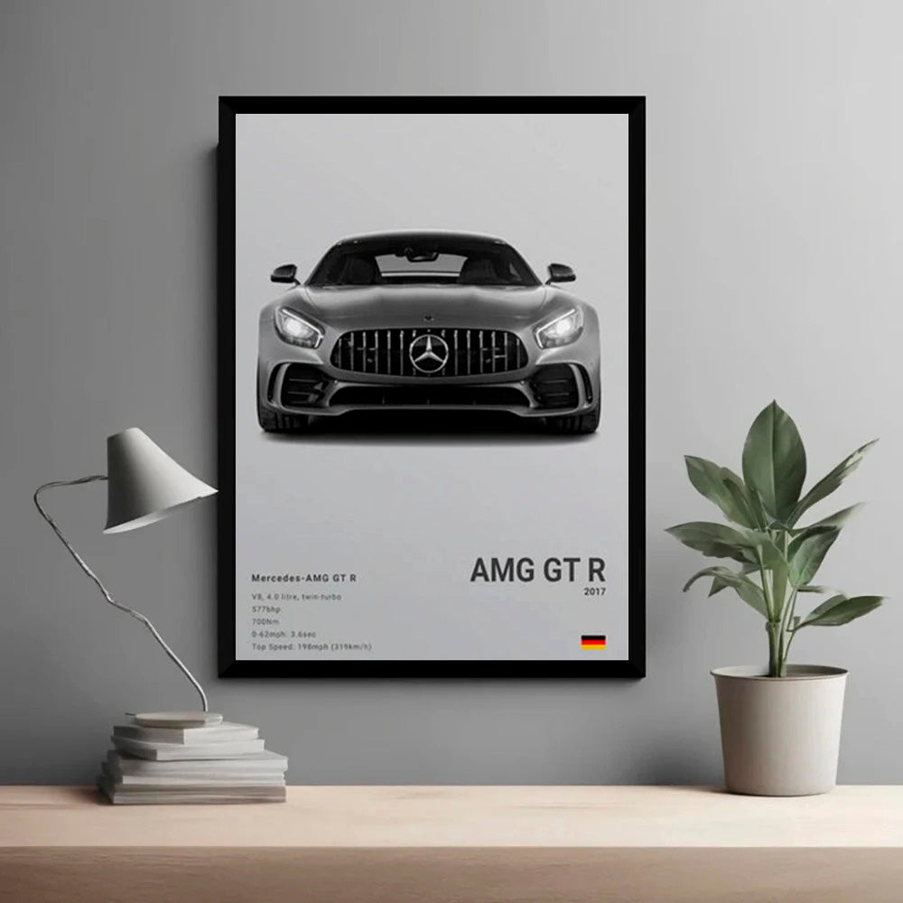 Mercedes-AMG GT R  Luxury Car Poster