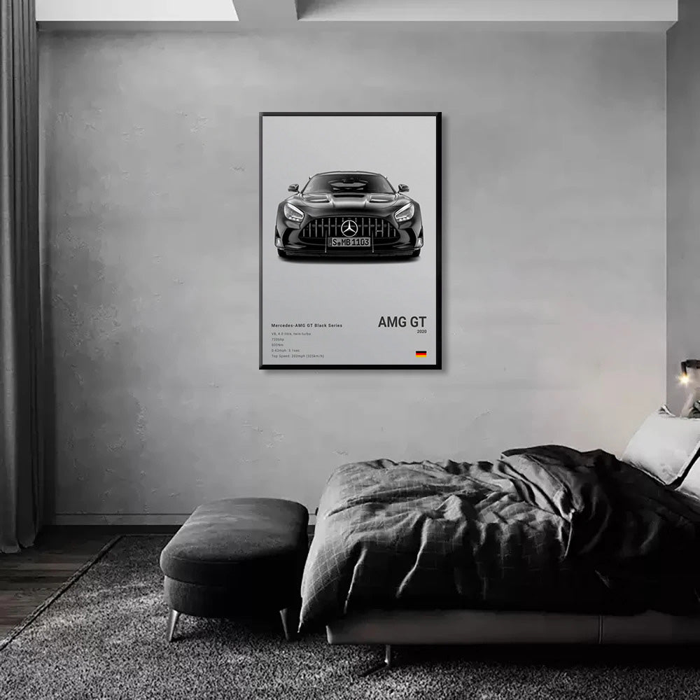 Mercedes-Benz AMG GT Luxury Car Poster