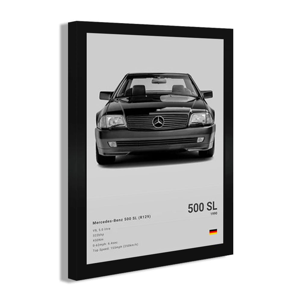 Mercedes-Benz 500SL Luxury Car Poster