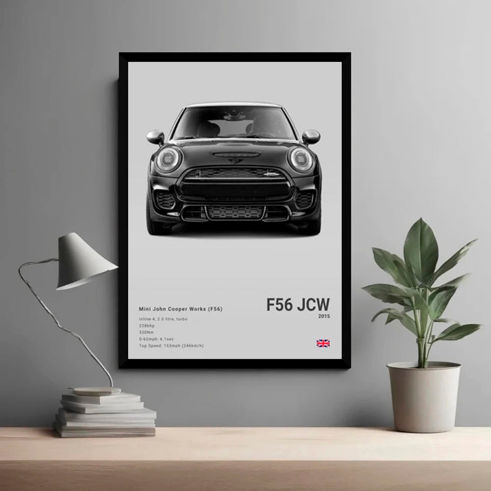 Mini Cooper F56 JCW Luxury Car Poster