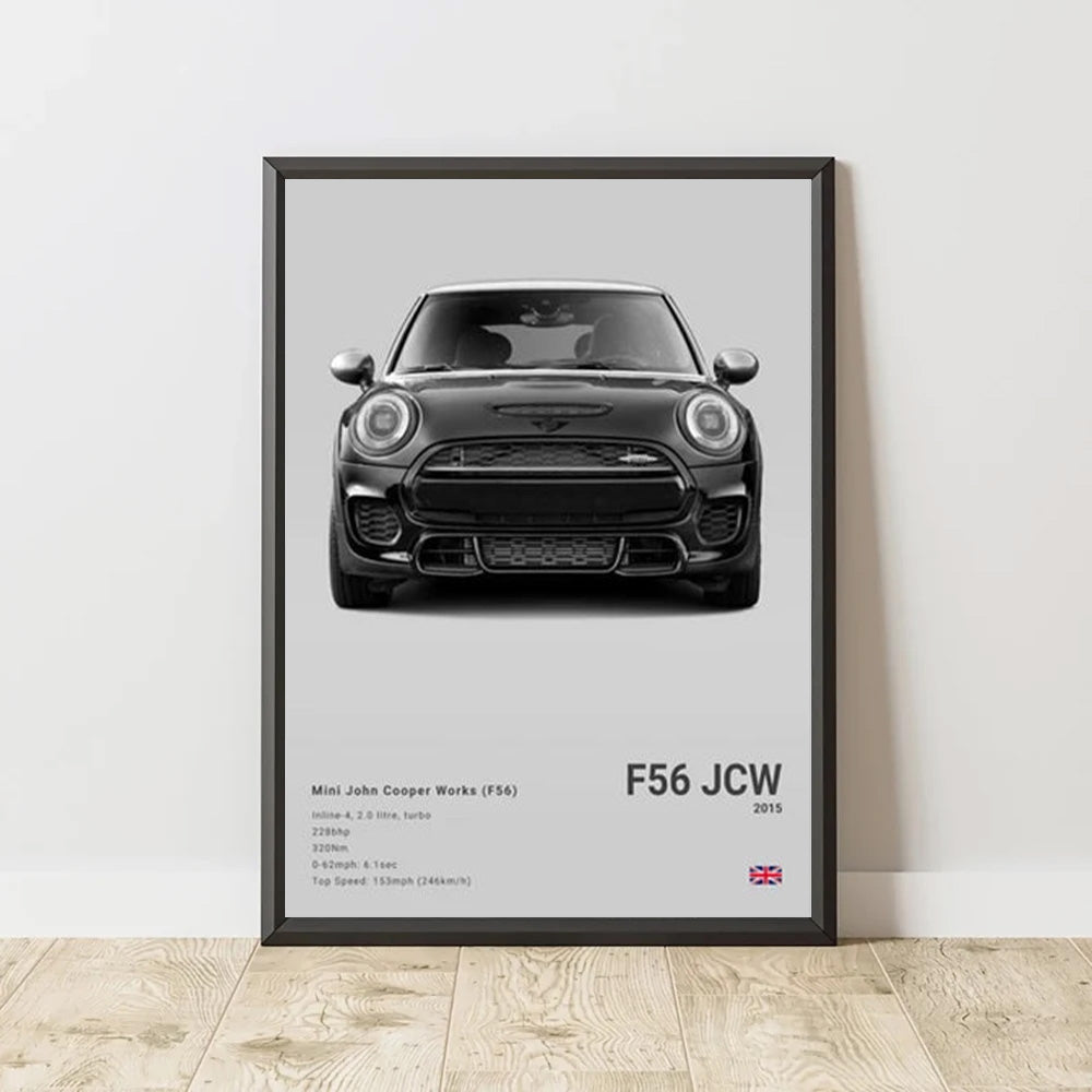 Mini Cooper F56 JCW Luxury Car Poster