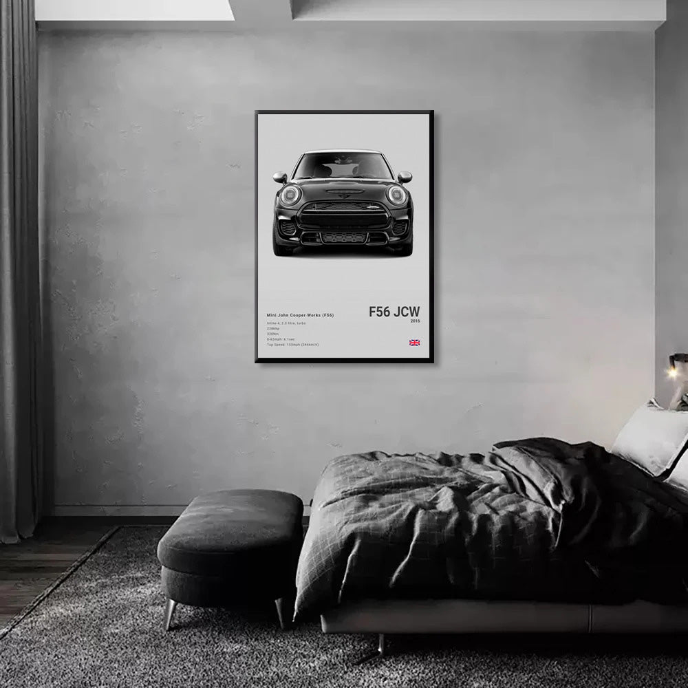 Mini Cooper F56 JCW Luxury Car Poster