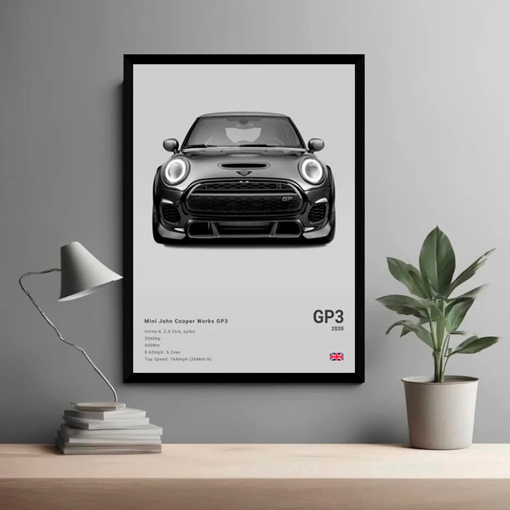 Mini Cooper GP3 Luxury Car Poster