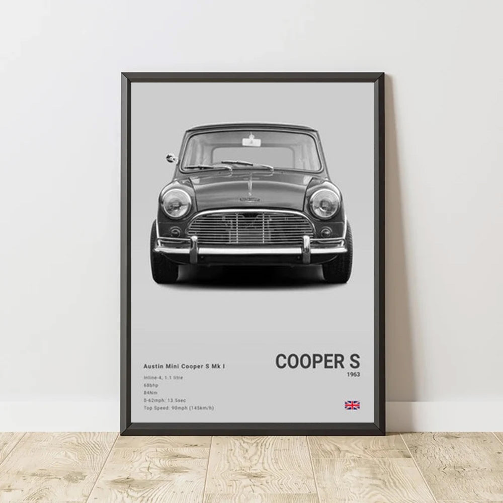 Mini Cooper S Mk1 Luxury Car Poster