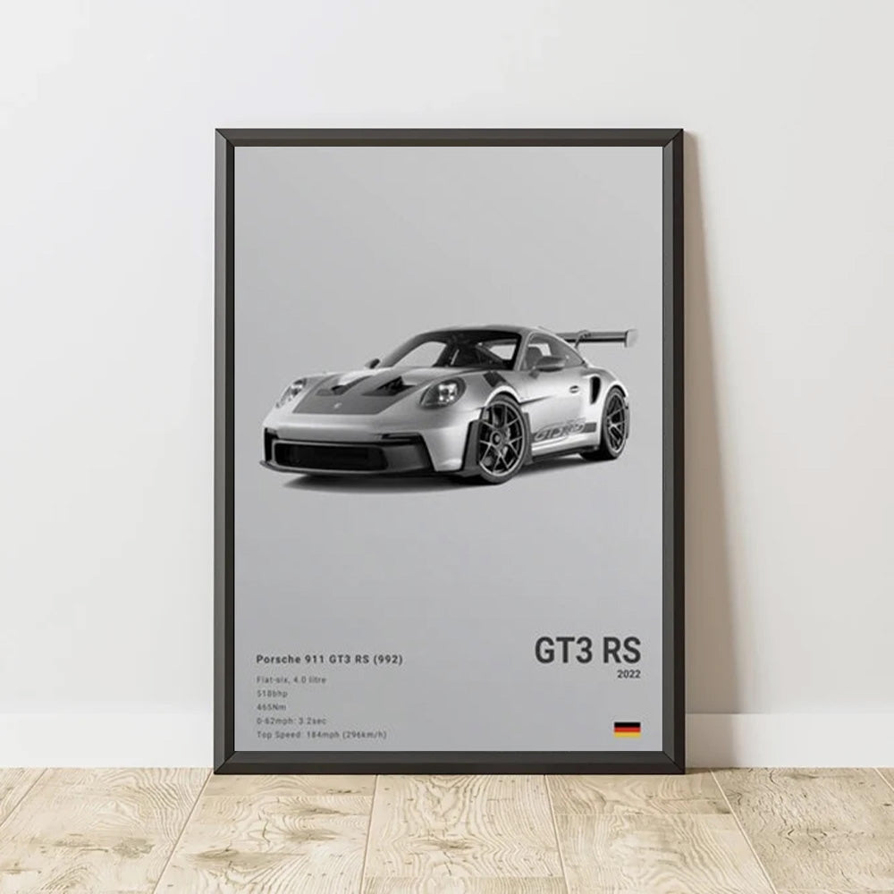 Porsche 911 GT3 RS Luxury Car Poster