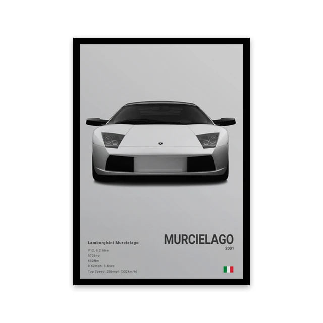 Lamborghini Murcielago Luxury Car Poster