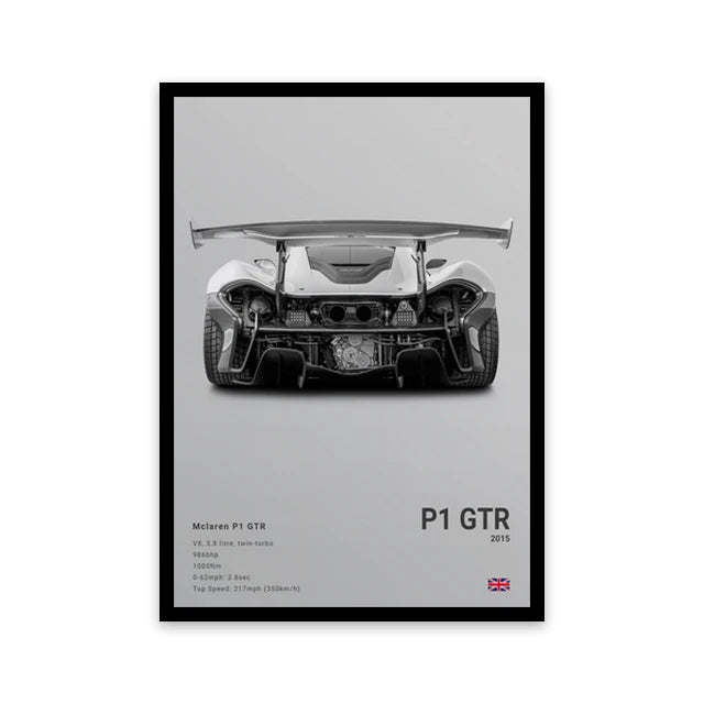 Mclaren P1 GTR Luxury Car Poster