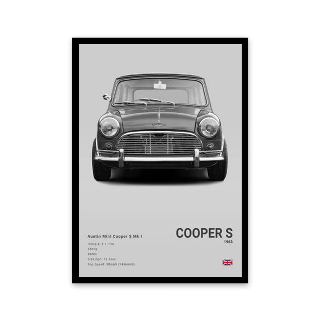 Mini Cooper S Mk1 Luxury Car Poster