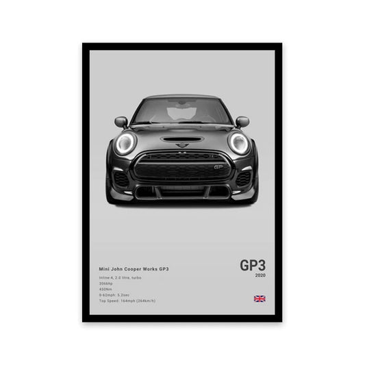 Mini Cooper GP3 Luxury Car Poster