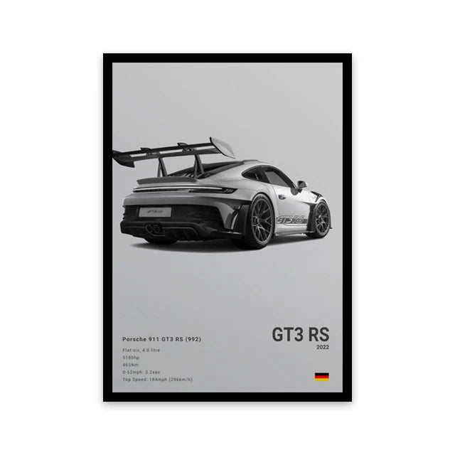 Porsche 911 GT3 RS (992) Luxury Car Poster