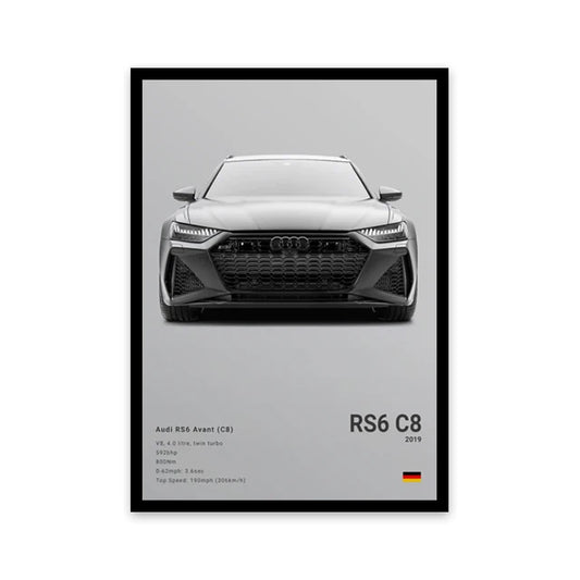 Audi RS6 C8  Luxury Car Poster