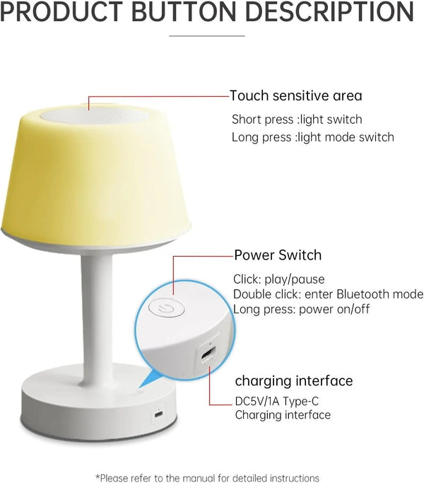 Telawah Quran Speaker Desk Lamp