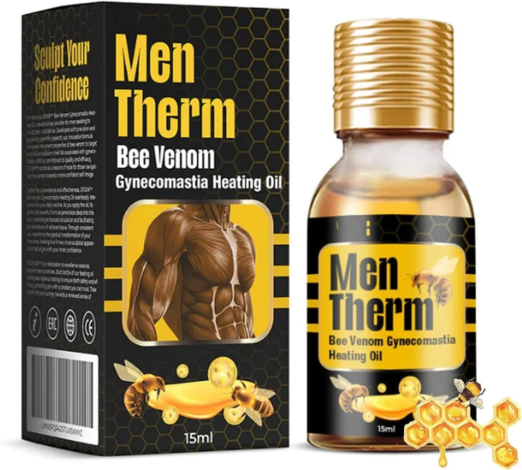 Men Therm Bee Venom Gynecomastia Heating Oil